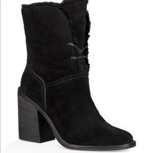 UGG Jerene black boot, 3.75” heel, brand new, 9.5